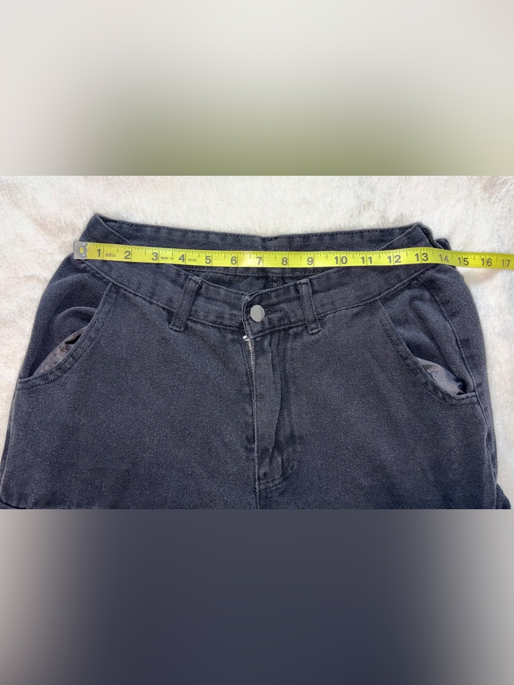 Black wash Cargo Pants sz S - Picture 4 of 7